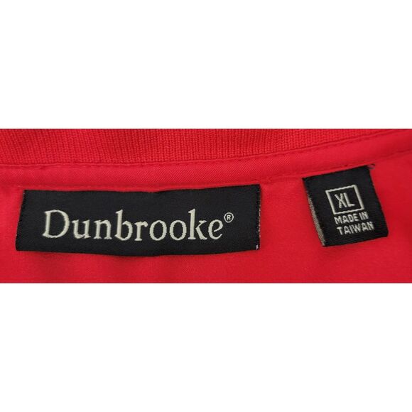 Dunbrooke Mens XL‎ Red 1/4 Zip 100% Polyester Style No 8069 Firestone Logo Back - Picture 10 of 15